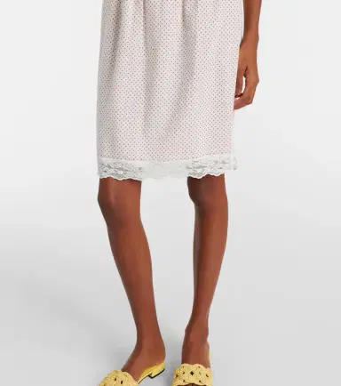 Posse Marlowe lace-trimmed polka-dot cotton miniskirt | Thumbnail 5 Posse Marlowe lace-trimmed polka-dot cotton miniskirt | Thumbnail 5