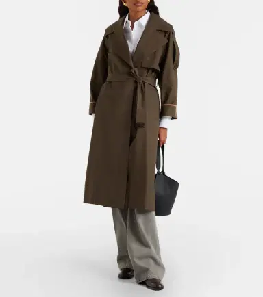 Max Mara The Cube cotton-blend twill trench coat | Thumbnail 2 Max Mara The Cube cotton-blend twill trench coat | Thumbnail 2