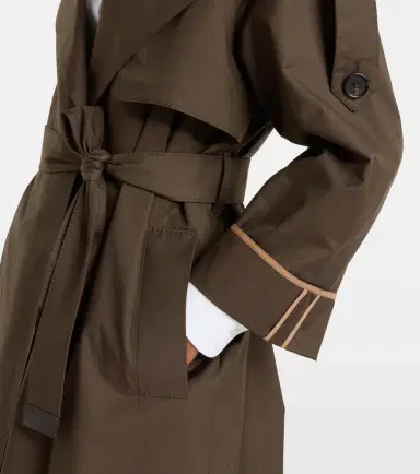 Max Mara The Cube cotton-blend twill trench coat | Thumbnail 4 Max Mara The Cube cotton-blend twill trench coat | Thumbnail 4