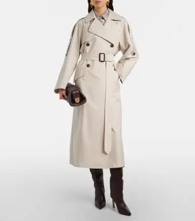 Max Mara The Cube Delfino twill trench coat | Thumbnail 6 Max Mara The Cube Delfino twill trench coat | Thumbnail 6