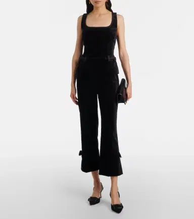 Posse Quincy cotton velvet cropped pants | Thumbnail 5 Posse Quincy cotton velvet cropped pants | Thumbnail 5
