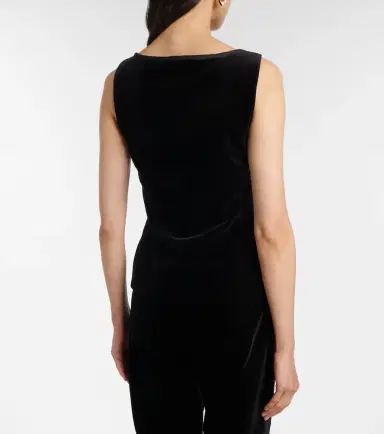 Posse Quincy bow-detail cotton velvet top | Thumbnail 2 Posse Quincy bow-detail cotton velvet top | Thumbnail 2