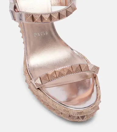 Christian Louboutin Pyra Clou 100 leather espadrille wedges | Thumbnail 2 Christian Louboutin Pyra Clou 100 leather espadrille wedges | Thumbnail 2