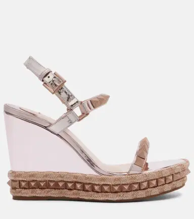 Christian Louboutin Pyra Clou 100 leather espadrille wedges | Thumbnail 3 Christian Louboutin Pyra Clou 100 leather espadrille wedges | Thumbnail 3