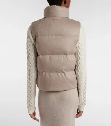 Max Mara Quilted cashmere down vest | Thumbnail 3 Max Mara Quilted cashmere down vest | Thumbnail 3