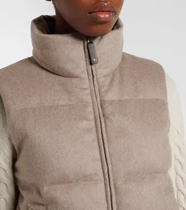 Max Mara Quilted cashmere down vest | Thumbnail 4 Max Mara Quilted cashmere down vest | Thumbnail 4