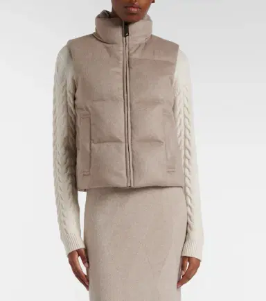 Max Mara Quilted cashmere down vest | Thumbnail 5 Max Mara Quilted cashmere down vest | Thumbnail 5