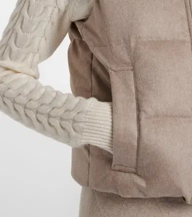 Max Mara Quilted cashmere down vest | Thumbnail 6 Max Mara Quilted cashmere down vest | Thumbnail 6