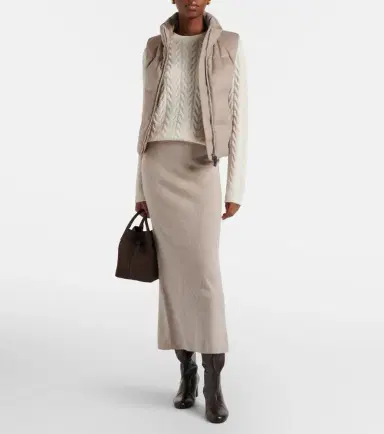 Max Mara Quilted cashmere down vest | Thumbnail 7 Max Mara Quilted cashmere down vest | Thumbnail 7