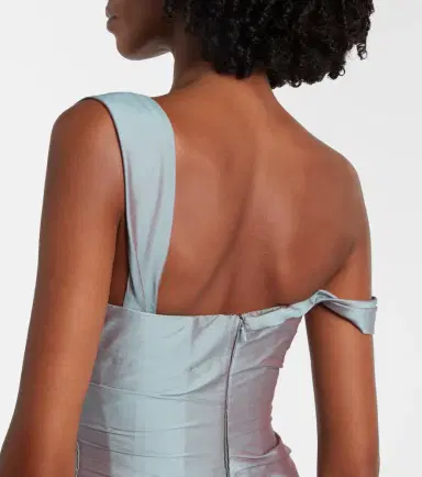 Marmar Halim Asymmetric ruched gown | Thumbnail 3 Marmar Halim Asymmetric ruched gown | Thumbnail 3