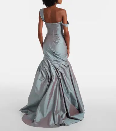 Marmar Halim Asymmetric ruched gown | Thumbnail 5 Marmar Halim Asymmetric ruched gown | Thumbnail 5