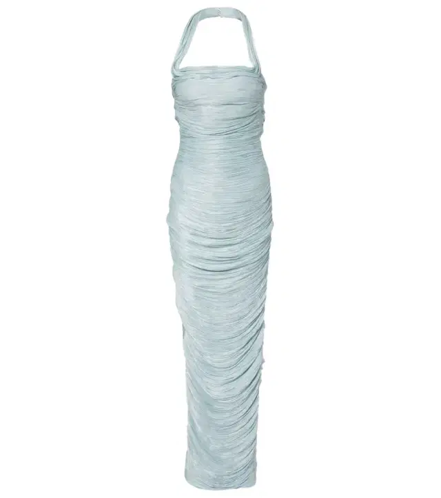 Pleated crêpe corset gown Pleated crêpe corset gown