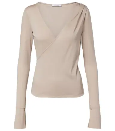 Max Mara Adagio virgin wool wrap top | Thumbnail 1 Max Mara Adagio virgin wool wrap top | Thumbnail 1