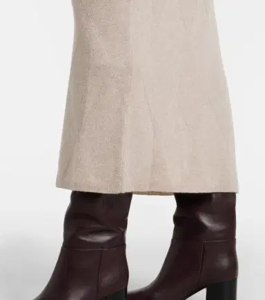 Max Mara Salubre argyle cashmere midi skirt | Thumbnail 3 Max Mara Salubre argyle cashmere midi skirt | Thumbnail 3