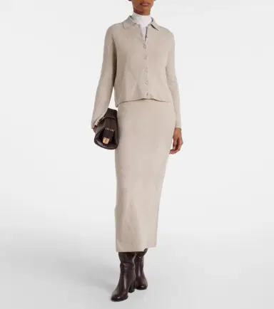 Max Mara Salubre argyle cashmere midi skirt | Thumbnail 4 Max Mara Salubre argyle cashmere midi skirt | Thumbnail 4