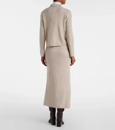 Max Mara Salubre argyle cashmere midi skirt | Thumbnail 6 Max Mara Salubre argyle cashmere midi skirt | Thumbnail 6