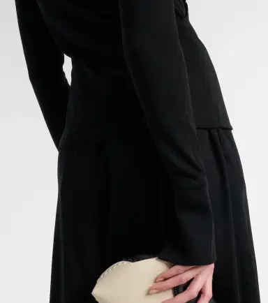 Max Mara Adagio virgin wool wrap top | Thumbnail 4 Max Mara Adagio virgin wool wrap top | Thumbnail 4