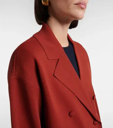 Max Mara Calte double-breasted crêpe blazer | Thumbnail 5 Max Mara Calte double-breasted crêpe blazer | Thumbnail 5