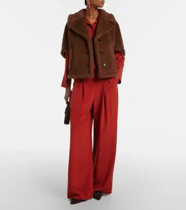 Max Mara Palude silk-blend crêpe wide-leg pants | Thumbnail 2 Max Mara Palude silk-blend crêpe wide-leg pants | Thumbnail 2