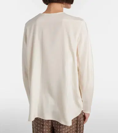 Max Mara Mitico silk-blend cady top | Thumbnail 6 Max Mara Mitico silk-blend cady top | Thumbnail 6