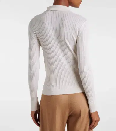 Max Mara Gitano cashmere and silk polo sweater | Thumbnail 5 Max Mara Gitano cashmere and silk polo sweater | Thumbnail 5