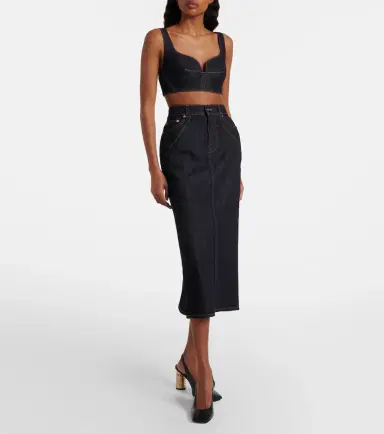 Givenchy Denim midi skirt | Thumbnail 2 Givenchy Denim midi skirt | Thumbnail 2
