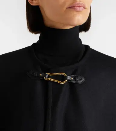Nili Lotan Arianna leather-trimmed wool-blend cape | Thumbnail 6 Nili Lotan Arianna leather-trimmed wool-blend cape | Thumbnail 6