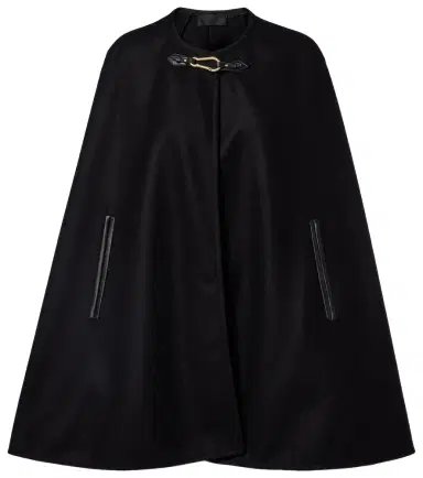 Nili Lotan Arianna leather-trimmed wool-blend cape | Thumbnail 1 Nili Lotan Arianna leather-trimmed wool-blend cape | Thumbnail 1