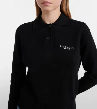 Givenchy Logo wool and cashmere polo sweater | Thumbnail 4 Givenchy Logo wool and cashmere polo sweater | Thumbnail 4