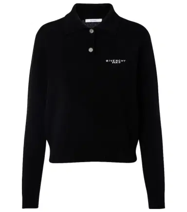 Givenchy Logo wool and cashmere polo sweater | Thumbnail 1 Givenchy Logo wool and cashmere polo sweater | Thumbnail 1