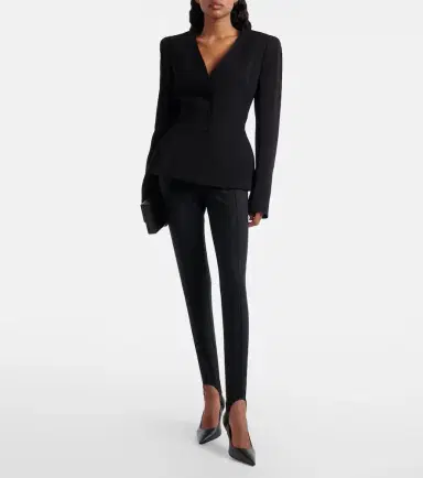 Mugler Wool-blend stirrup leggings | Thumbnail 4 Mugler Wool-blend stirrup leggings | Thumbnail 4