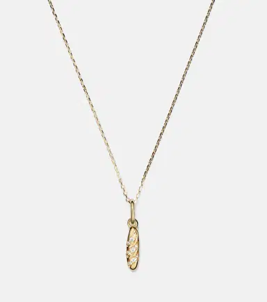 STONE AND STRAND 14kt gold pendant necklace with diamonds | Thumbnail 2 STONE AND STRAND 14kt gold pendant necklace with diamonds | Thumbnail 2