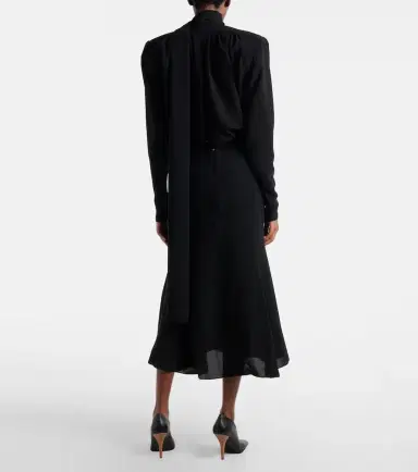 Mugler Crêpe midi dress | Thumbnail 6 Mugler Crêpe midi dress | Thumbnail 6