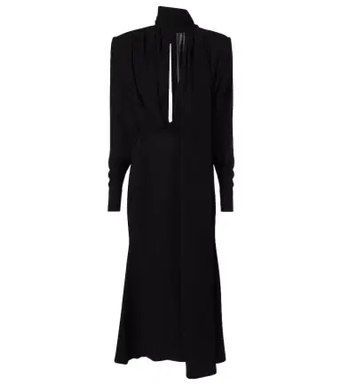 Mugler Crêpe midi dress | Thumbnail 1 Mugler Crêpe midi dress | Thumbnail 1