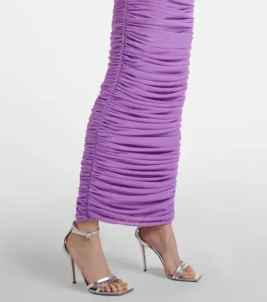 David Koma Floral-appliqué ruched cocktail dress | Thumbnail 6 David Koma Floral-appliqué ruched cocktail dress | Thumbnail 6