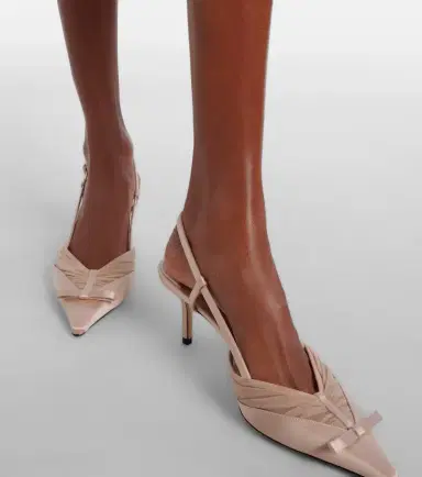 Jimmy Choo Afia 65 satin slingback pumps | Thumbnail 5 Jimmy Choo Afia 65 satin slingback pumps | Thumbnail 5