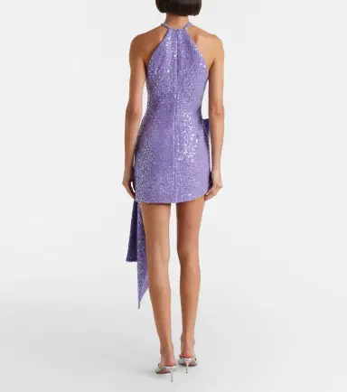 David Koma Draped sequined minidress | Thumbnail 4 David Koma Draped sequined minidress | Thumbnail 4