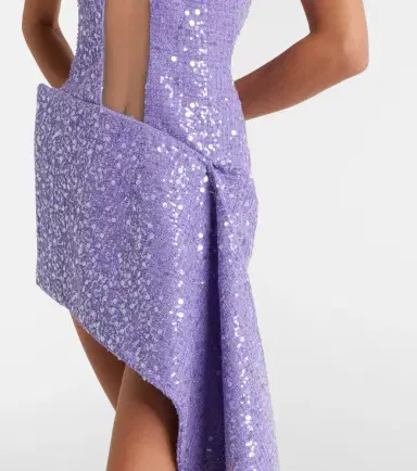 David Koma Draped sequined minidress | Thumbnail 5 David Koma Draped sequined minidress | Thumbnail 5
