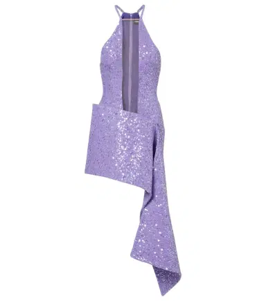 David Koma Draped sequined minidress | Thumbnail 1 David Koma Draped sequined minidress | Thumbnail 1