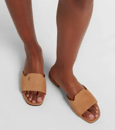 Jimmy Choo Dina suede slides | Thumbnail 5 Jimmy Choo Dina suede slides | Thumbnail 5