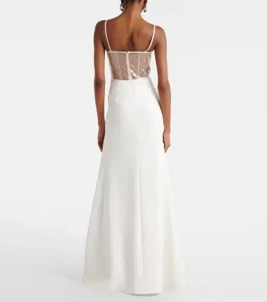 David Koma Floral-appliqué sequined bustier gown | Thumbnail 3 David Koma Floral-appliqué sequined bustier gown | Thumbnail 3