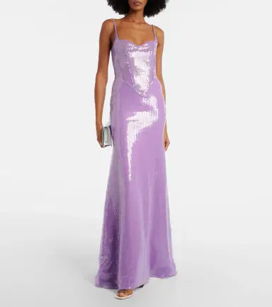David Koma Sequined corset gown | Thumbnail 2 David Koma Sequined corset gown | Thumbnail 2
