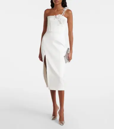 David Koma Floral-appliqué bustier dress | Thumbnail 2 David Koma Floral-appliqué bustier dress | Thumbnail 2
