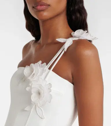 David Koma Floral-appliqué bustier dress | Thumbnail 5 David Koma Floral-appliqué bustier dress | Thumbnail 5