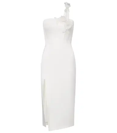 David Koma Floral-appliqué bustier dress | Thumbnail 1 David Koma Floral-appliqué bustier dress | Thumbnail 1