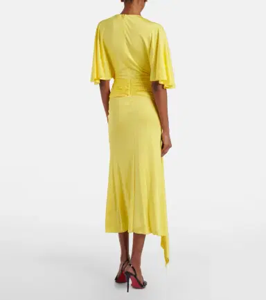 David Koma Floral-appliqué jersey cocktail dress | Thumbnail 2 David Koma Floral-appliqué jersey cocktail dress | Thumbnail 2