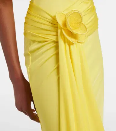 David Koma Floral-appliqué jersey cocktail dress | Thumbnail 3 David Koma Floral-appliqué jersey cocktail dress | Thumbnail 3