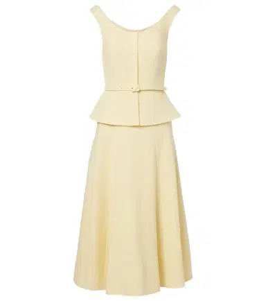 Roland Mouret Peplum wool crêpe midi dress | Thumbnail 1 Roland Mouret Peplum wool crêpe midi dress | Thumbnail 1