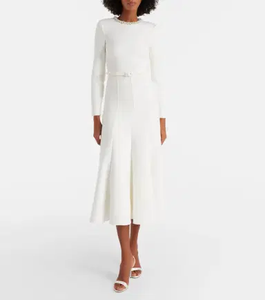 Roland Mouret Crystal-embellished crêpe cocktail dress | Thumbnail 3 Roland Mouret Crystal-embellished crêpe cocktail dress | Thumbnail 3