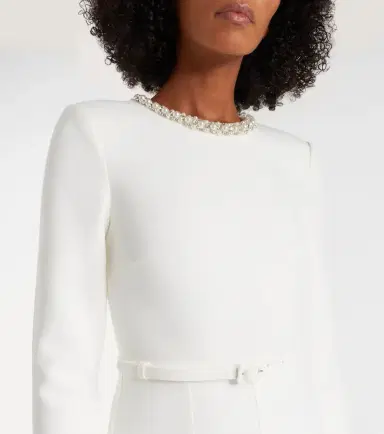 Roland Mouret Crystal-embellished crêpe cocktail dress | Thumbnail 5 Roland Mouret Crystal-embellished crêpe cocktail dress | Thumbnail 5